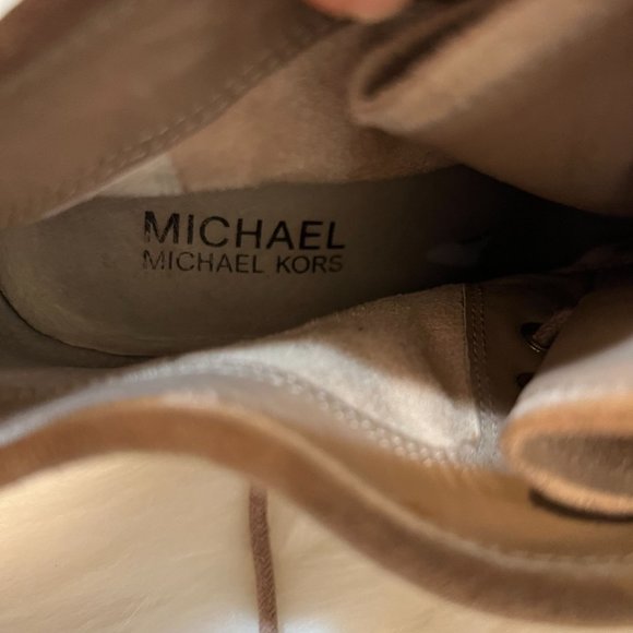Michael Kors Tan Suede Rory Wedge Bootie, Size 7 - Picture 12 of 14